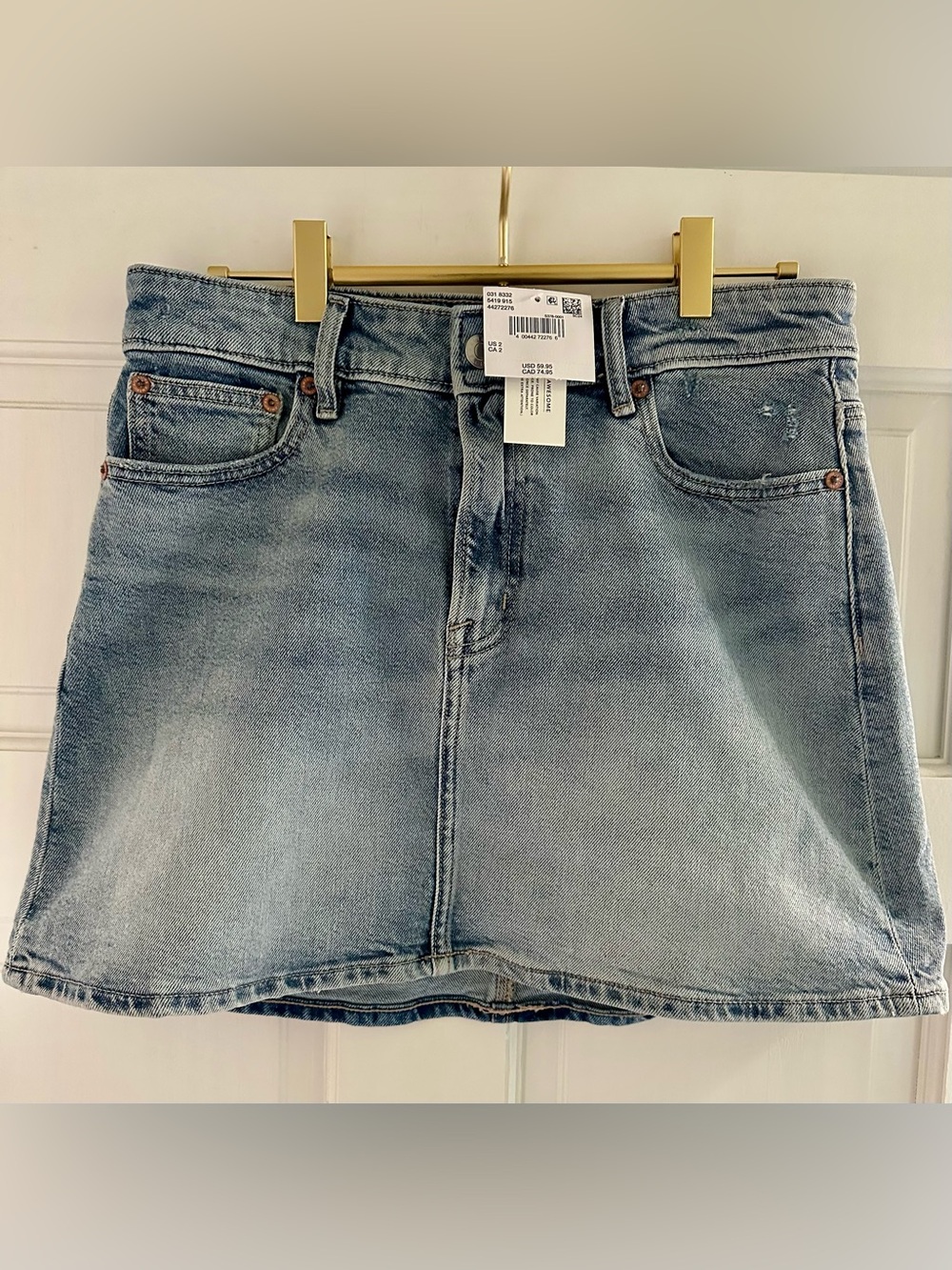 NWT! American Eagle AE Stretch High-Waisted Perfect Mini Skirt Size 2 (26w)